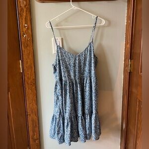 Blue, Flowy, Floral, Sundress